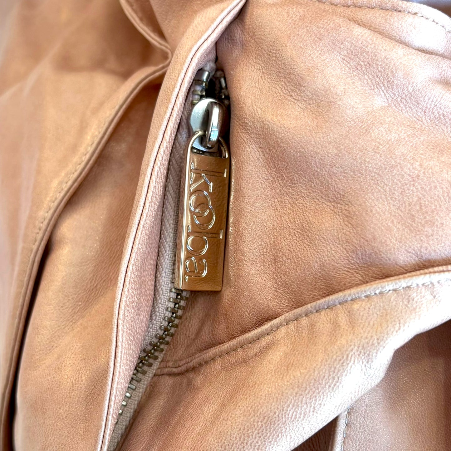 Kooba "Roni" Buff Leather Hobo Bag — NWT