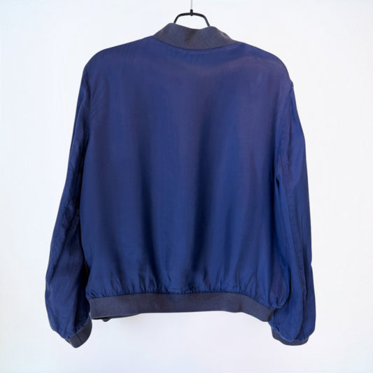Maison Kitsuné Cupro Reversible Bomber Jacket — Size S