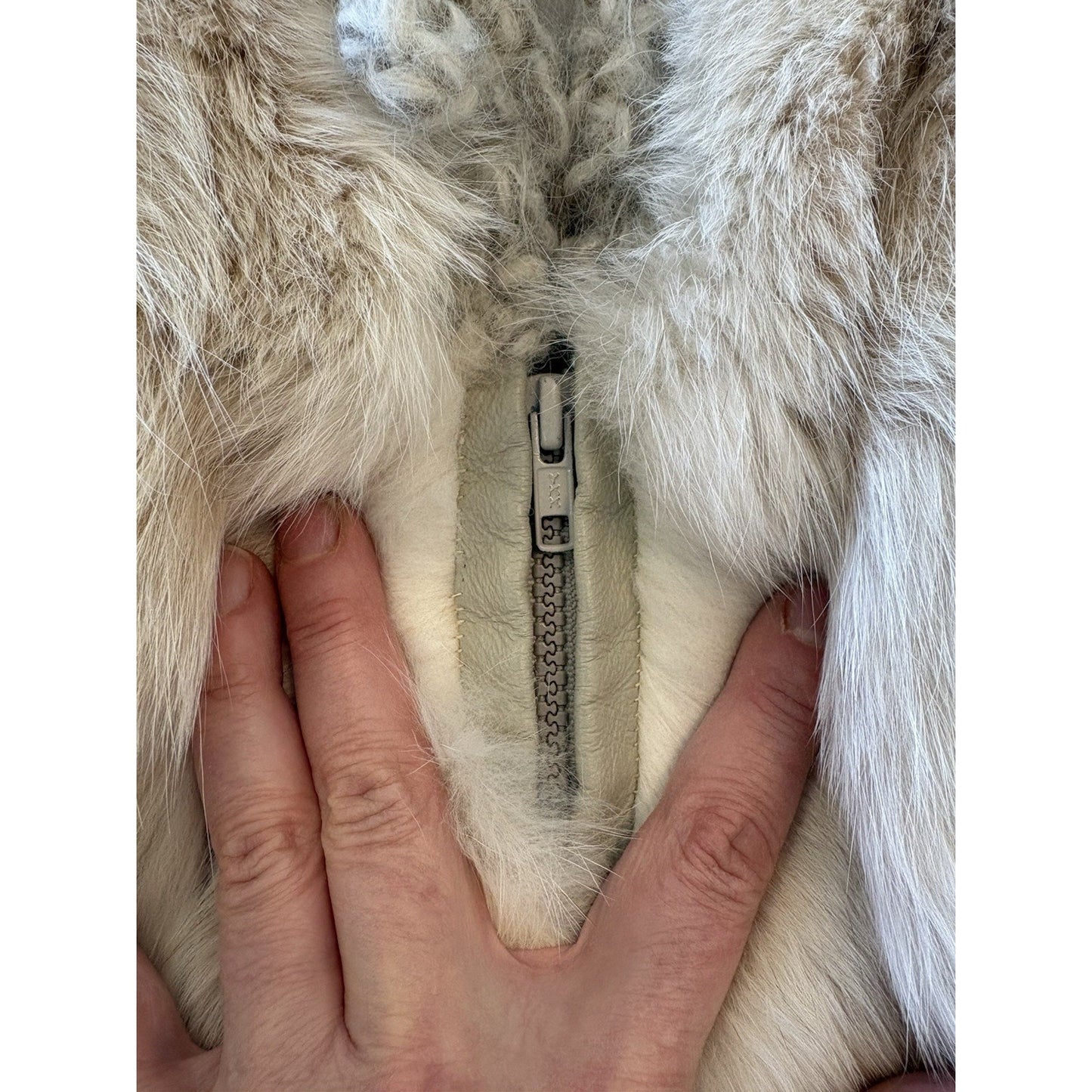 Vintage Bill Blass Fox Fur & Knit "Illusion Sleeve" Jacket – Size M – Pristine