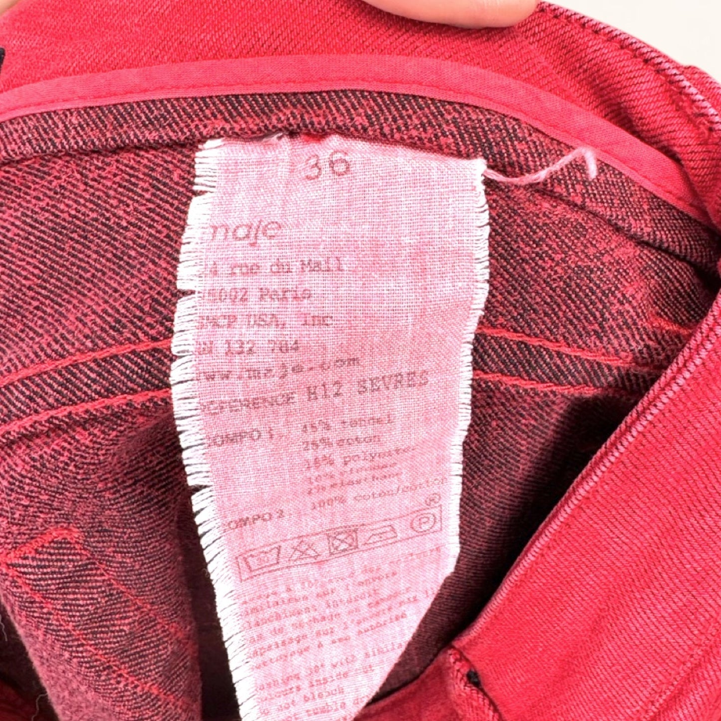 Maje Sevres Moto Skinny Jeans Wine Red French Sz 36 (US 4)
