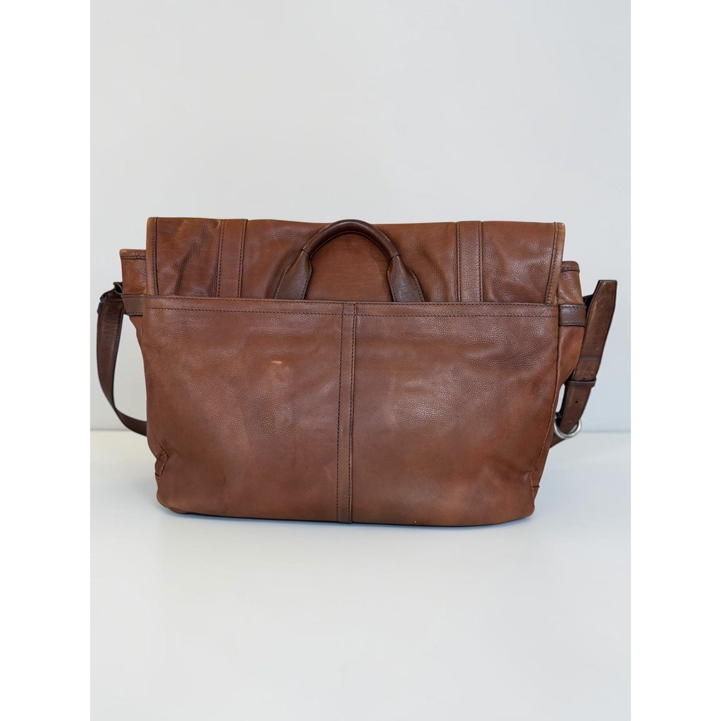 Coach Harrison Men's Leather Messenger Bag Cognac Brown Crossbody 70386