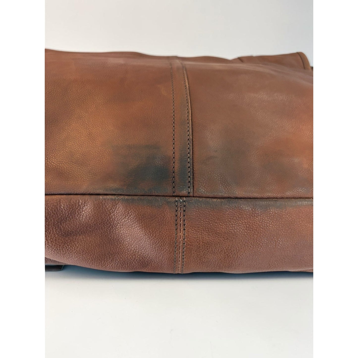 Coach Harrison Men's Leather Messenger Bag Cognac Brown Crossbody 70386