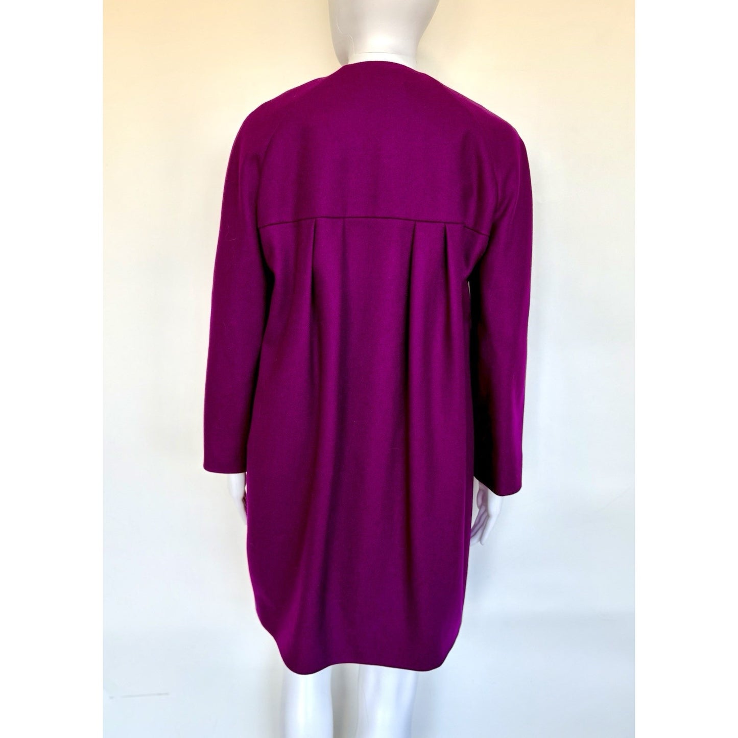 Ted Baker Mawd Pink Wool Cashmere Cocoon Coat Floral Lined Designer NWOT 3/US 8