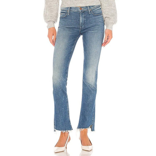 MOTHER The Runaway Step Fray Jeans Runaway Train Size 31
