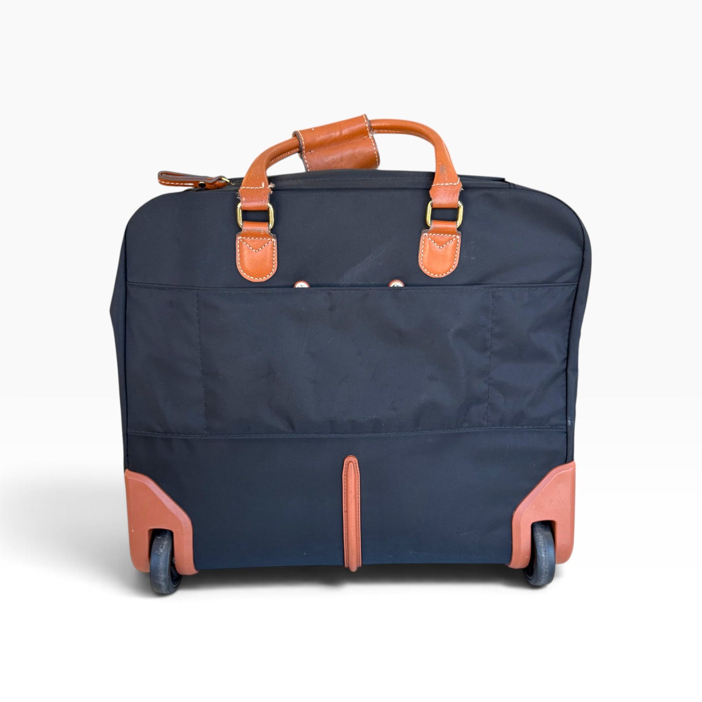 Bric's Navy Wheeled Briefcase Pilot Case