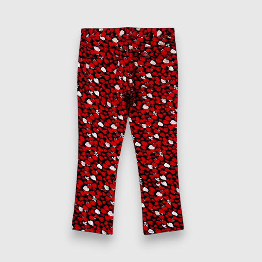 Tao Comme des Garçons Strawberry-print Capri Jeans