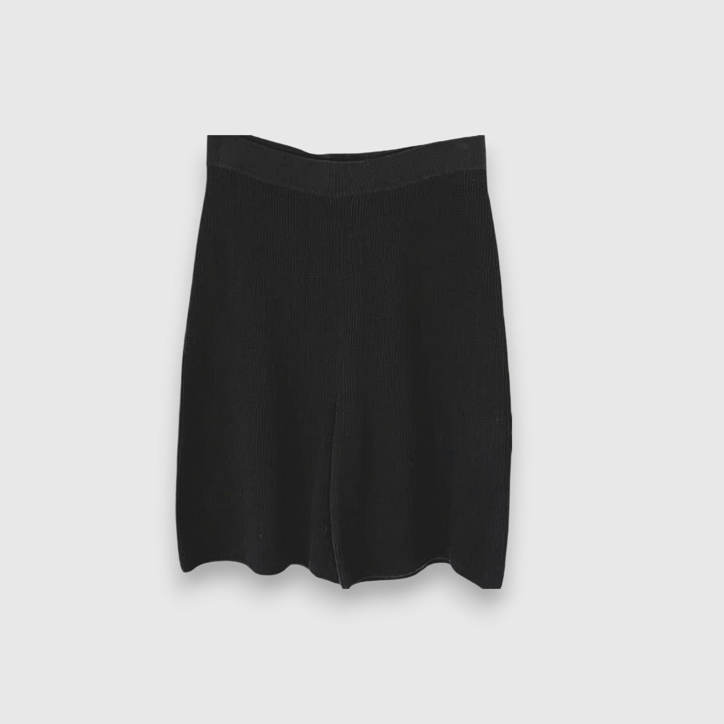 COS Black Knit Bermuda Shorts