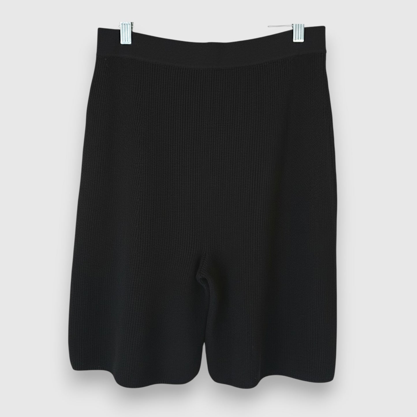 COS Black Knit Bermuda Shorts