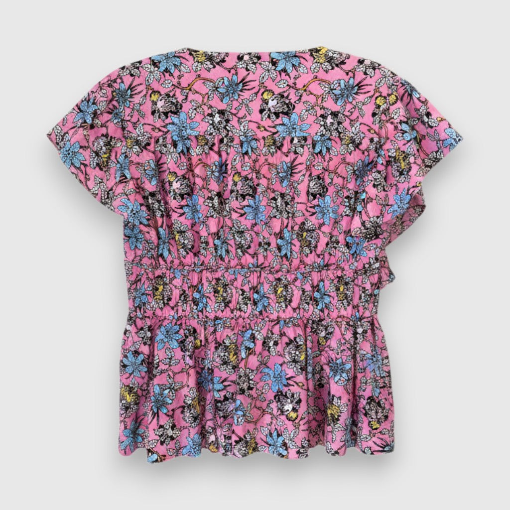 Derek Lam 10 Crosby Roselyn Peplum Floral Blouse—NWT