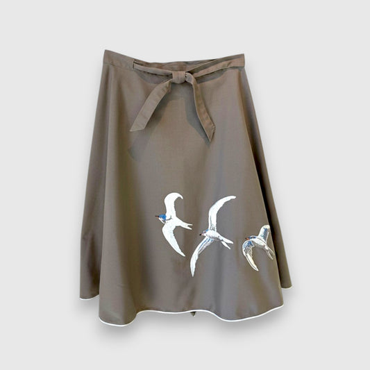 Shirley Gadol Vintage Seagull Wrap Skirt