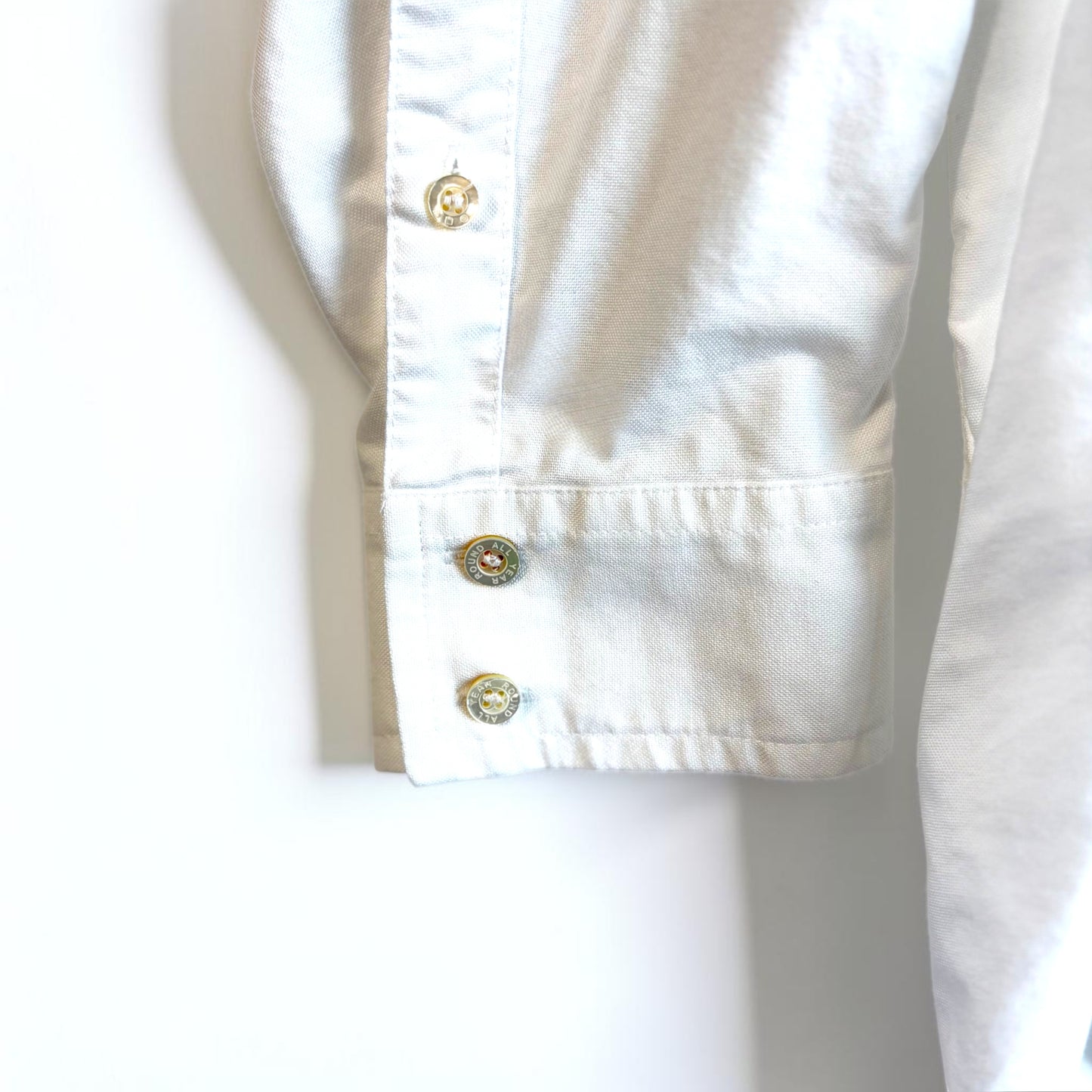AYR "The Tate" Oversized White Cotton Oxford Blouse — Size S
