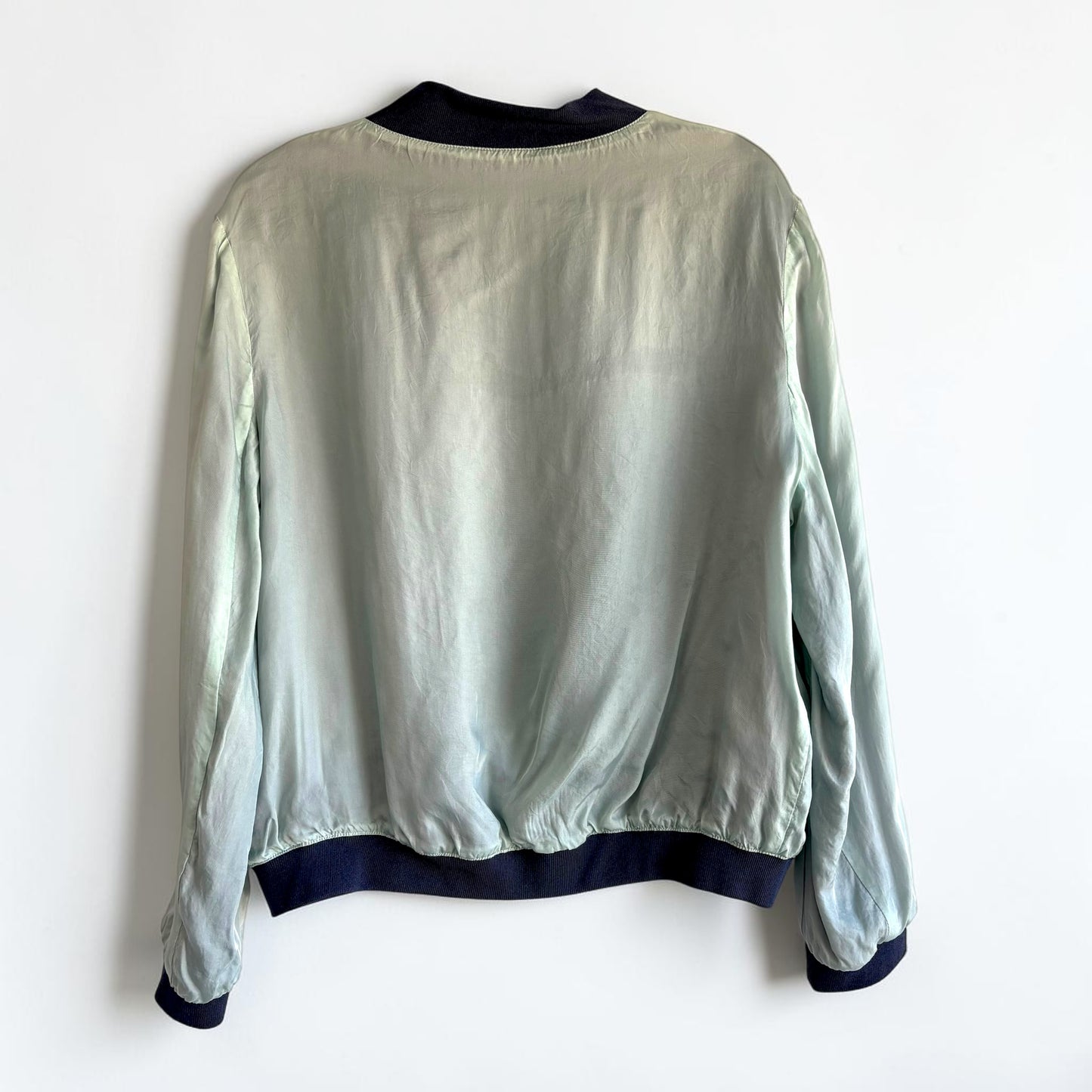 Maison Kitsuné Cupro Reversible Bomber Jacket — Size S
