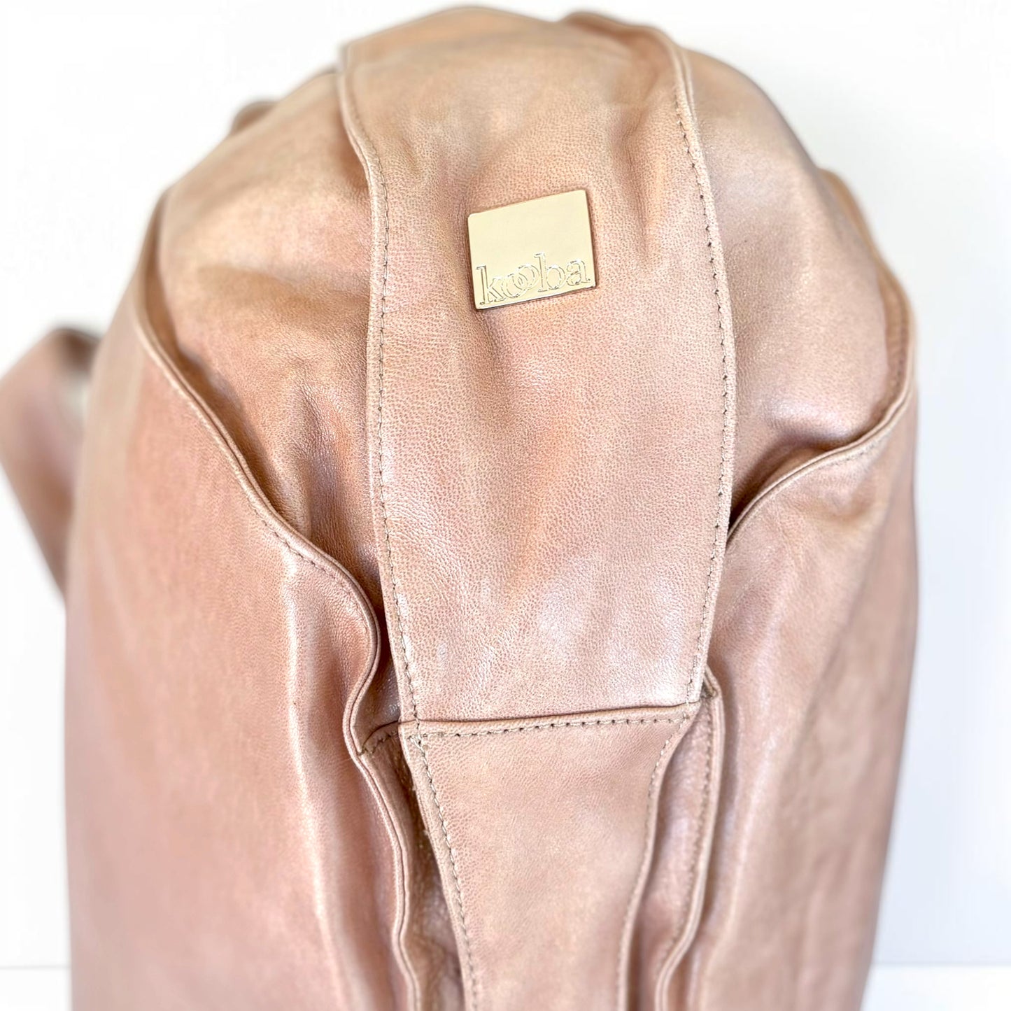 Kooba "Roni" Buff Leather Hobo Bag — NWT