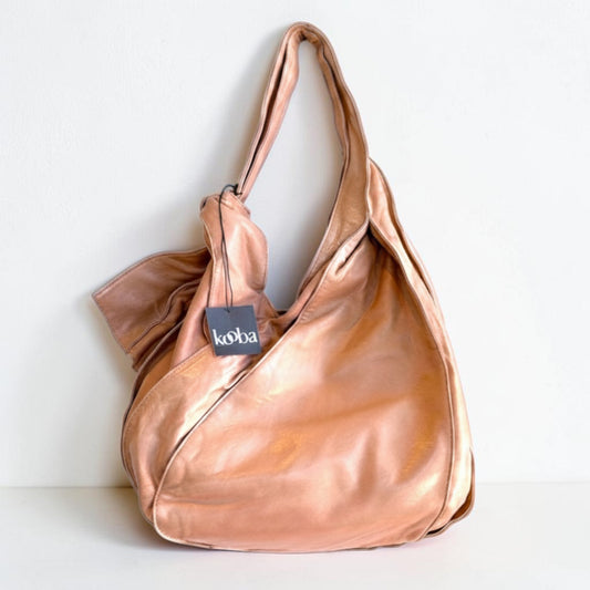 Kooba "Roni" Buff Leather Hobo Bag — NWT