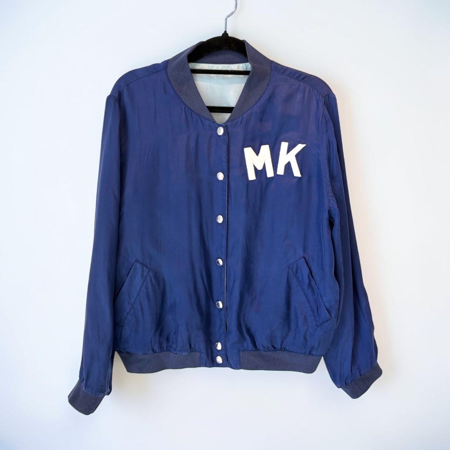 Maison Kitsuné Cupro Reversible Bomber Jacket — Size S