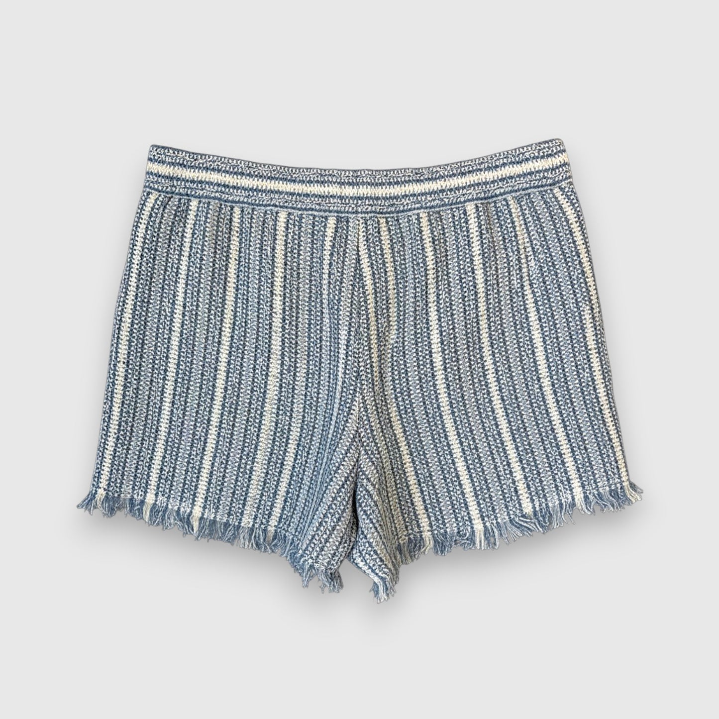 Purotatto Blue Striped Metallic Detail Shorts—NWT