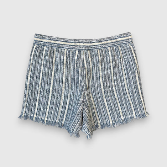 Purotatto Blue Striped Metallic Detail Shorts—NWT