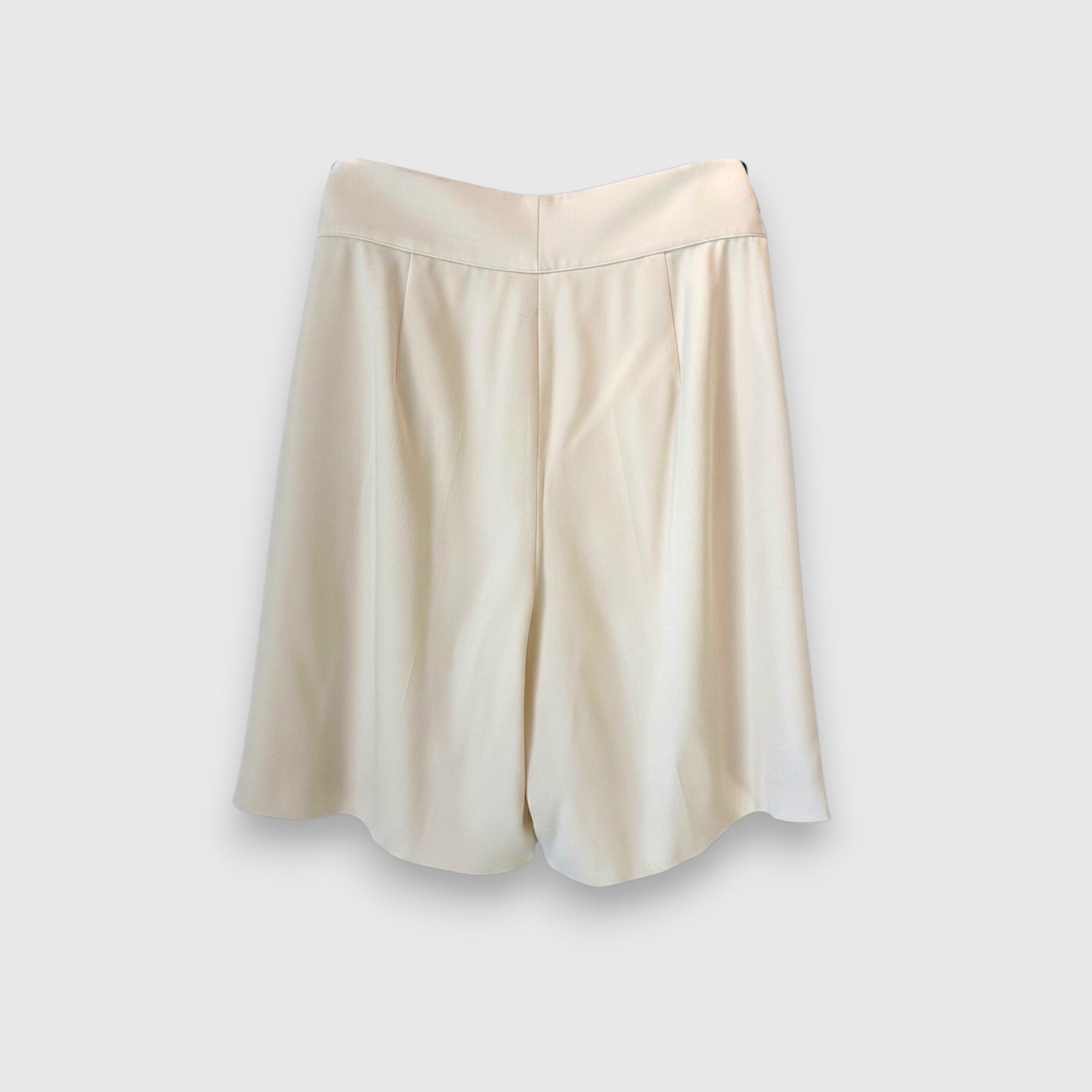 Ralph Lauren Purple Label Cream Wool Bermuda Shorts