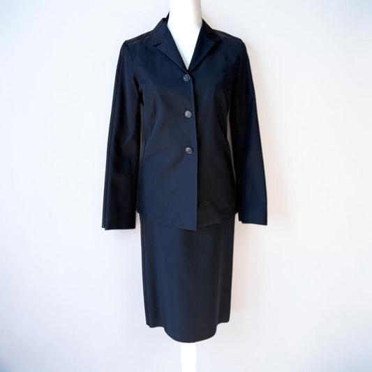 Vintage Jil Sander Silk Blazer & Skirt Suit — Size 34
