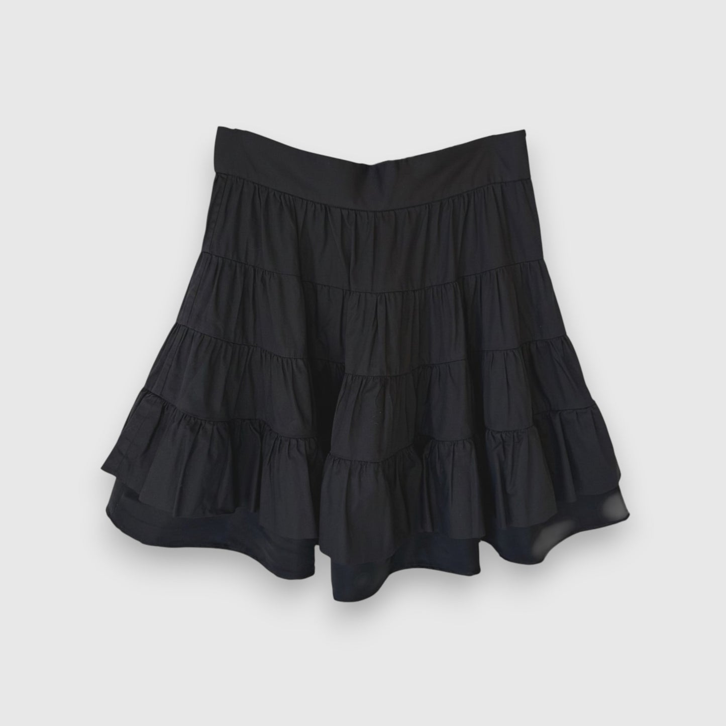 Sandro Black Puffy / Tiered Volume Skirt