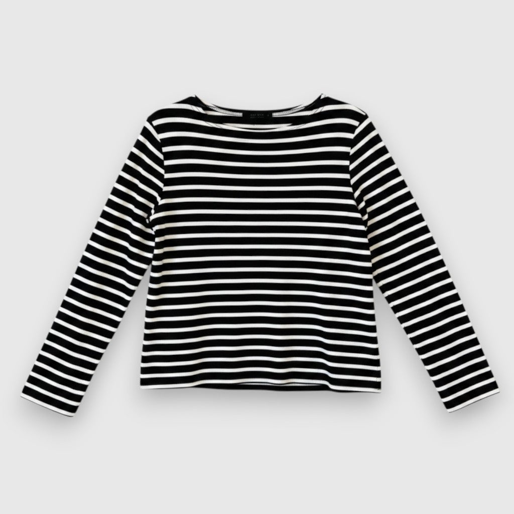 The Row mid-weight cotton jersey Breton striped top—S