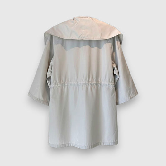 Valette Ivory Funnel Neck Windbreaker