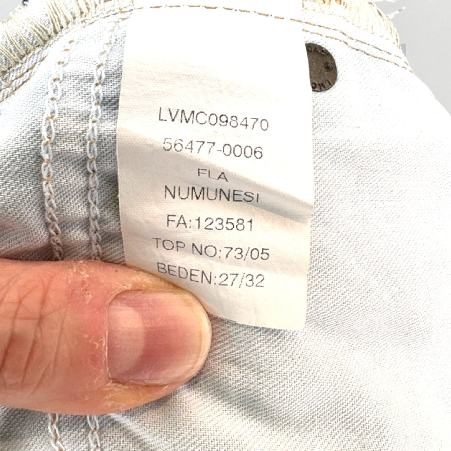 Levi's Made & Crafted Tack Slim Japanese Selvedge Jeans Size 27