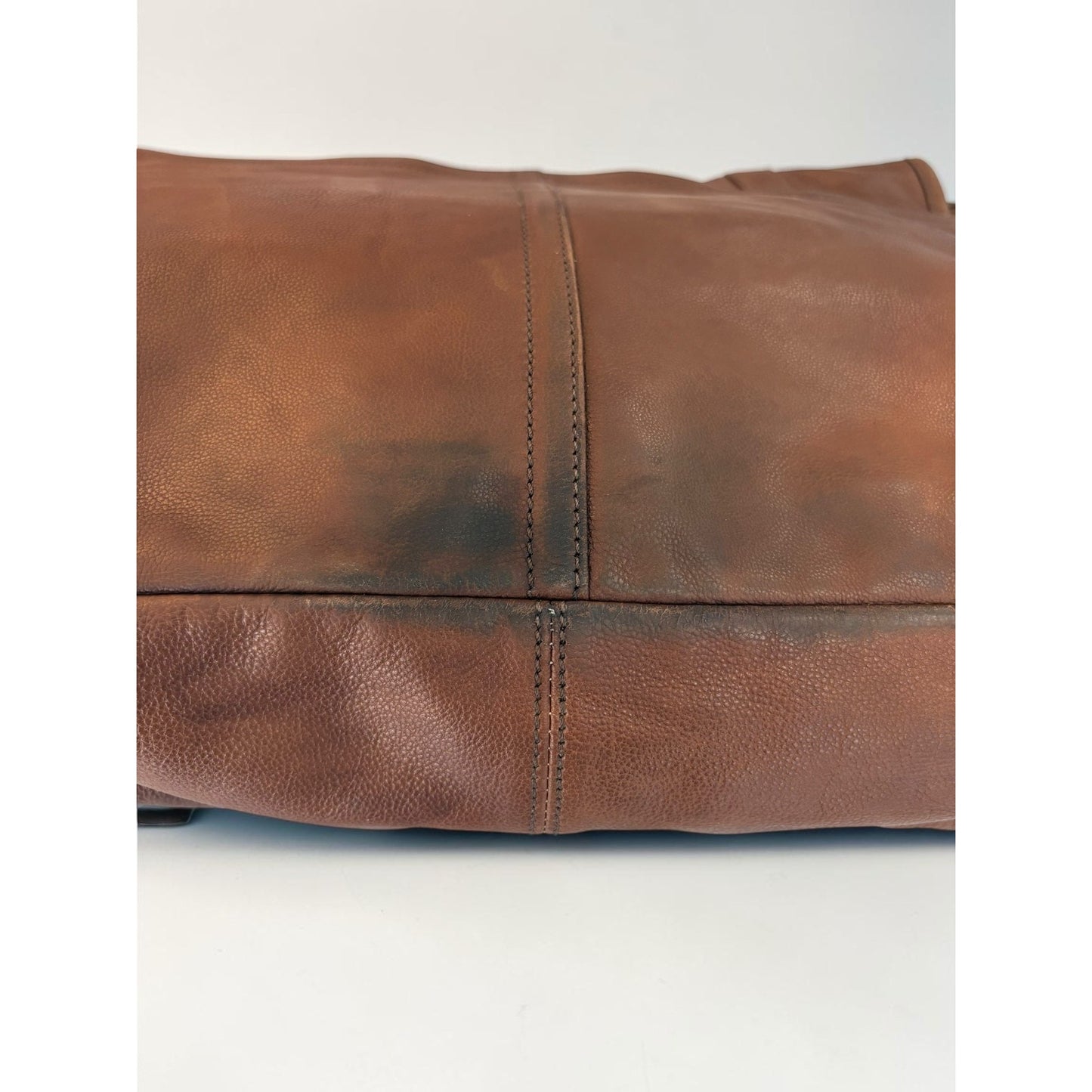 Coach Harrison Men's Leather Messenger Bag Cognac Brown Crossbody 70386