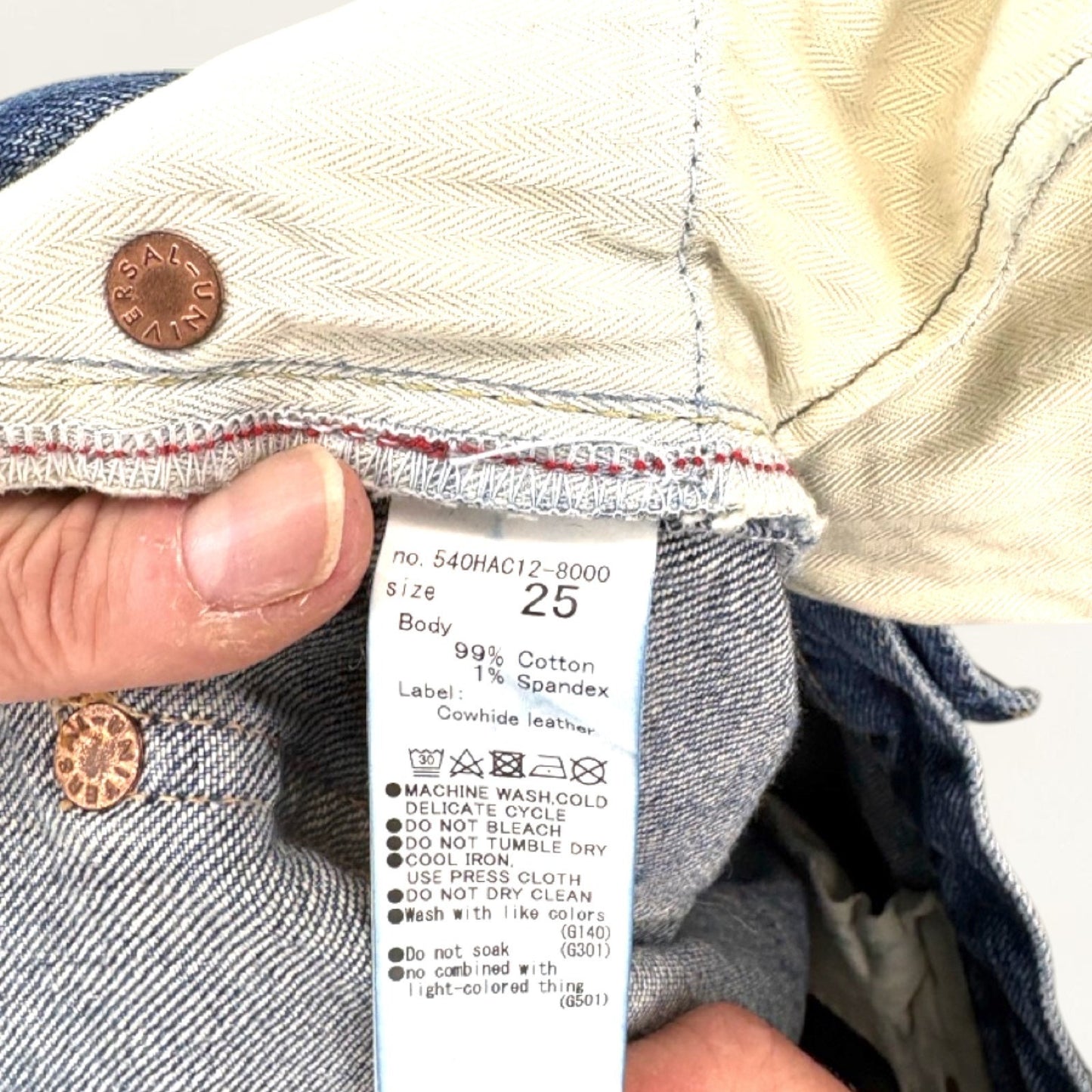 MOUSSY Vintage Howa Straight Leg Denim Jeans Size 25