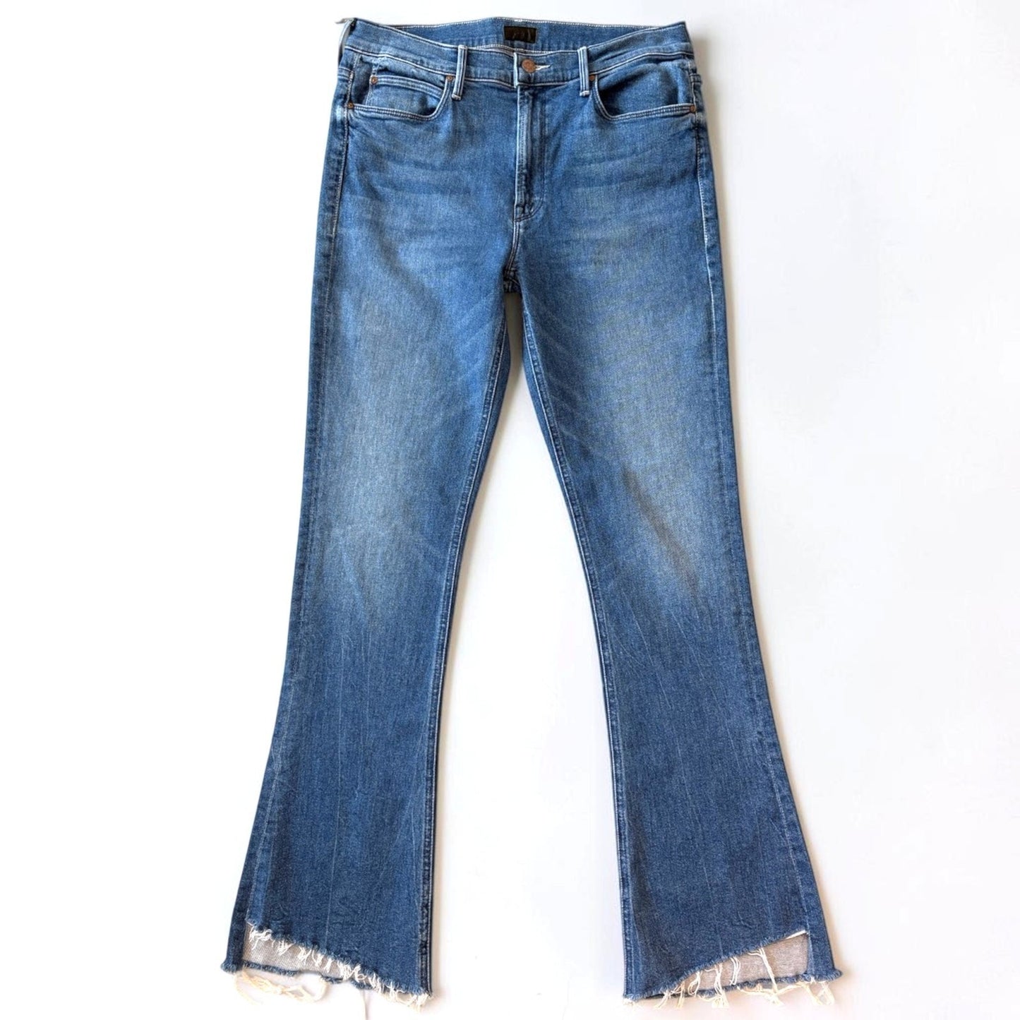 MOTHER The Runaway Step Fray Jeans Runaway Train Size 31