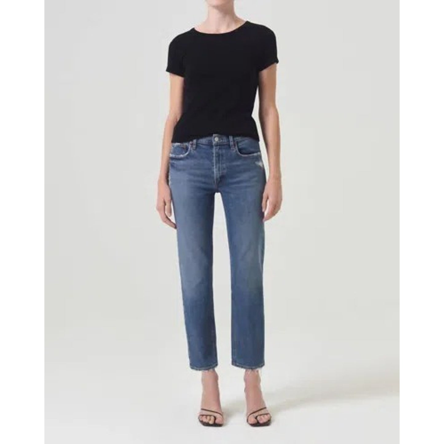 AGOLDE Kye Mid Rise Straight Crop Jeans Size 30